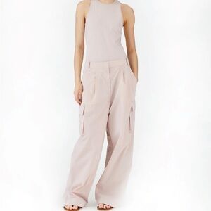Tibi Powder Pink Nylon Stella Pant